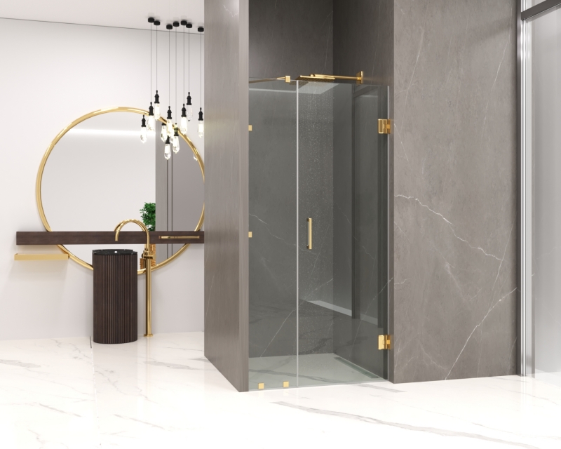 Скляна душова перегородка EMOTION GOLD (в золоті)