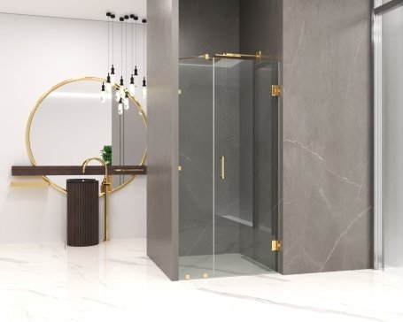 Скляна душова перегородка EMOTION GOLD (в золоті)