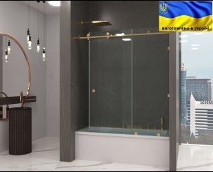 Шторки у золотій фурнітурі
